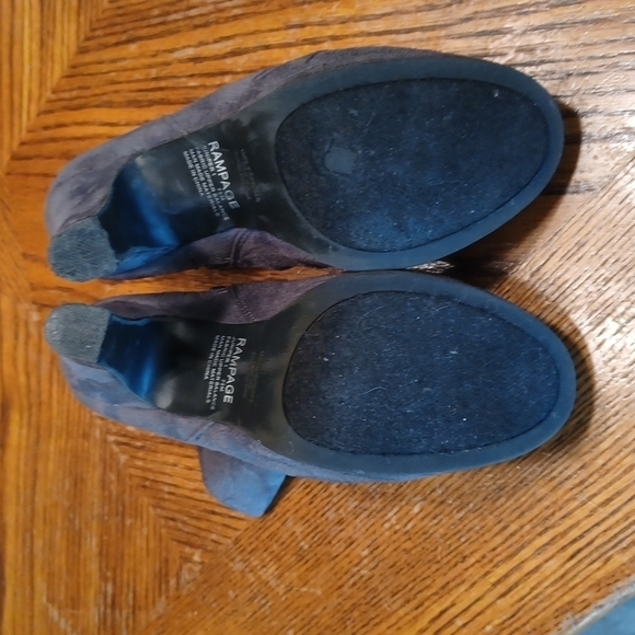 Rampage Faux Suede Ankle Heeled Boots - Picture 8 of 8